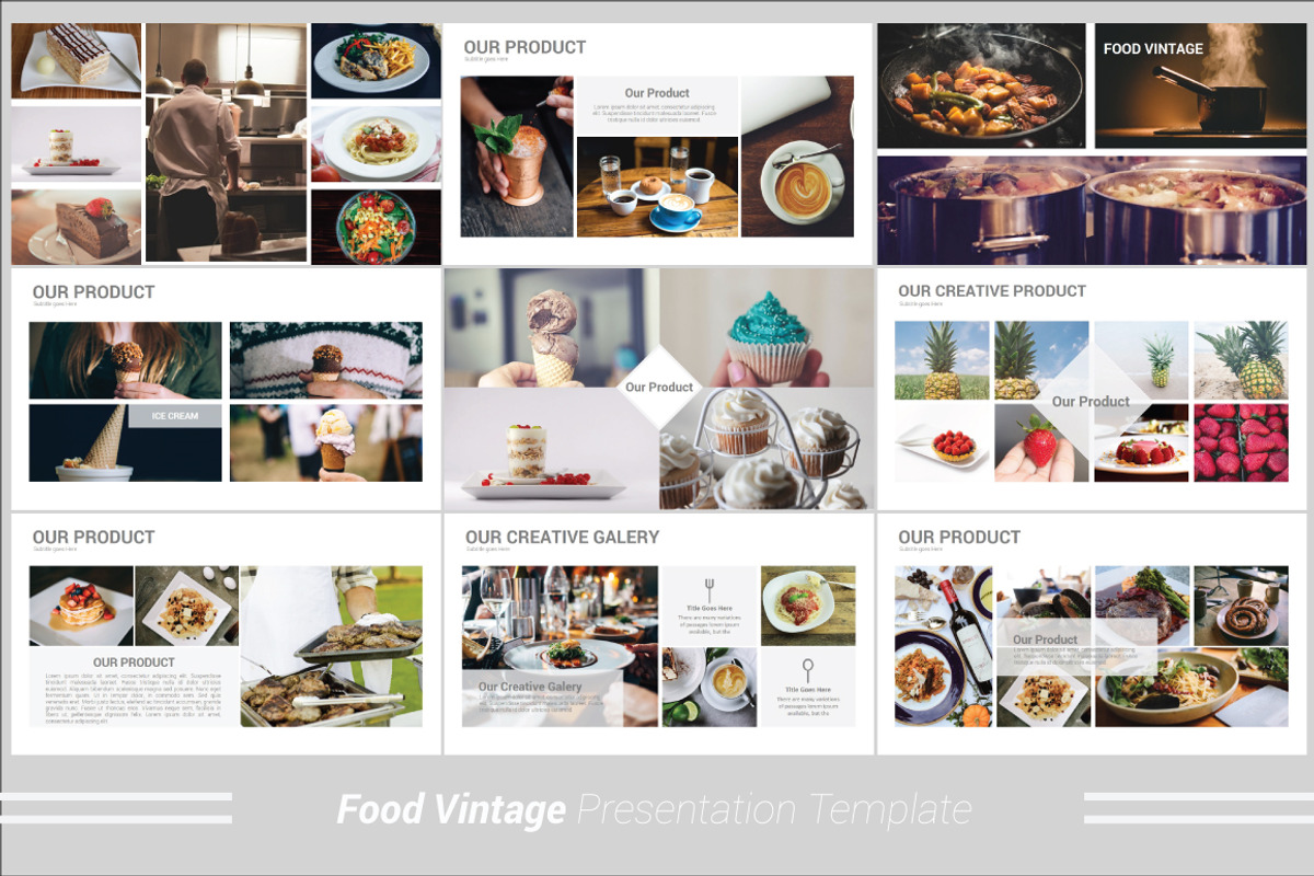 Food Vintage Keynote Template, a Presentation Template by Presentation Official (Photo 7 of 13)