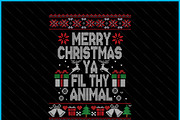 Merry Christmas Animal Filthy Xmas, a Graphic by Creativeusart (Thumbnail 2 of 4)