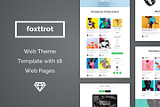 Foxttrot Web Theme Template, an UI Kit Template by Designerbundle (Thumbnail 1 of 2)