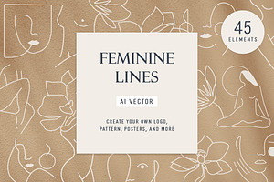 Feminine Lines Illustrations