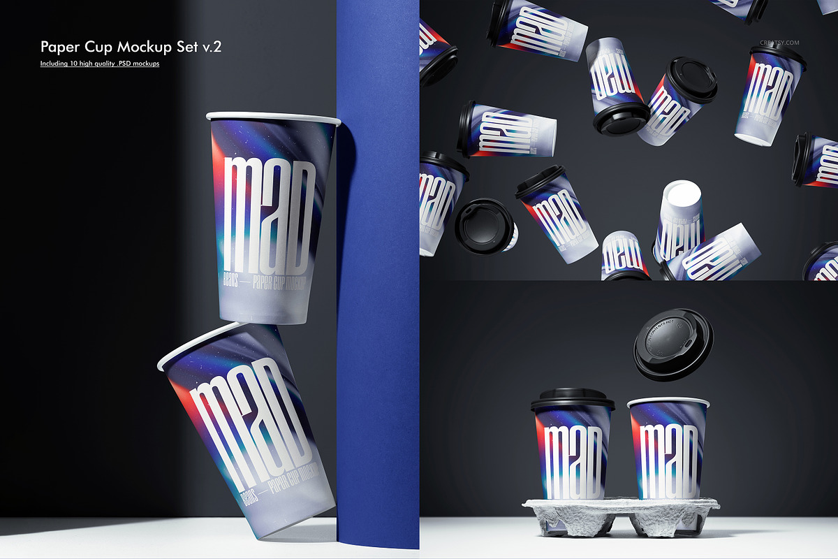 Paper Cup Mockup Bundle, a Cups & Container Mockup by creatsy5 (Photo 19 of 36)