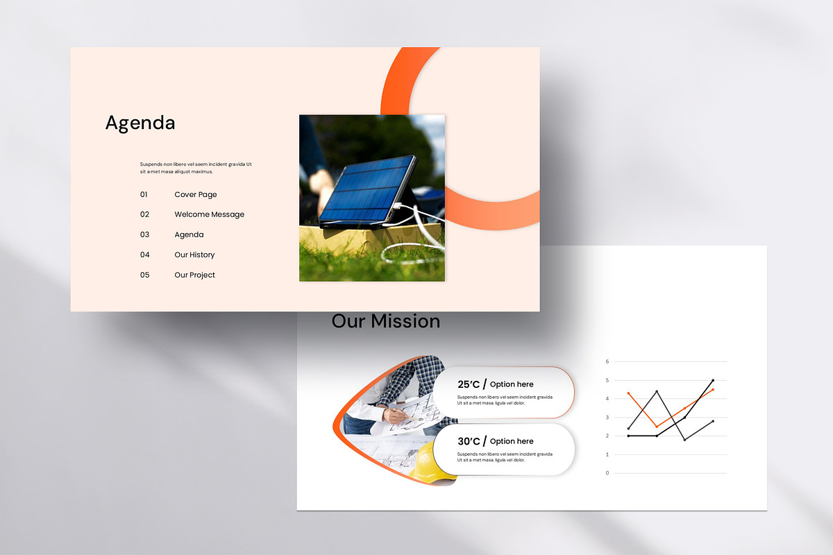 Solar Pane Presentation Template, a Presentation Template by evgenystudio (Photo 3 of 8)