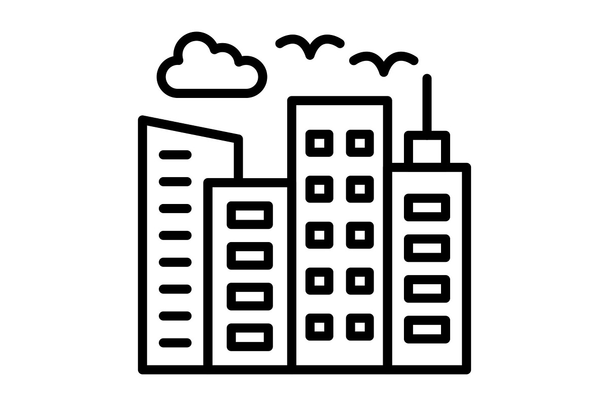 Skylines Line Icon, an Icon by Pexelpy