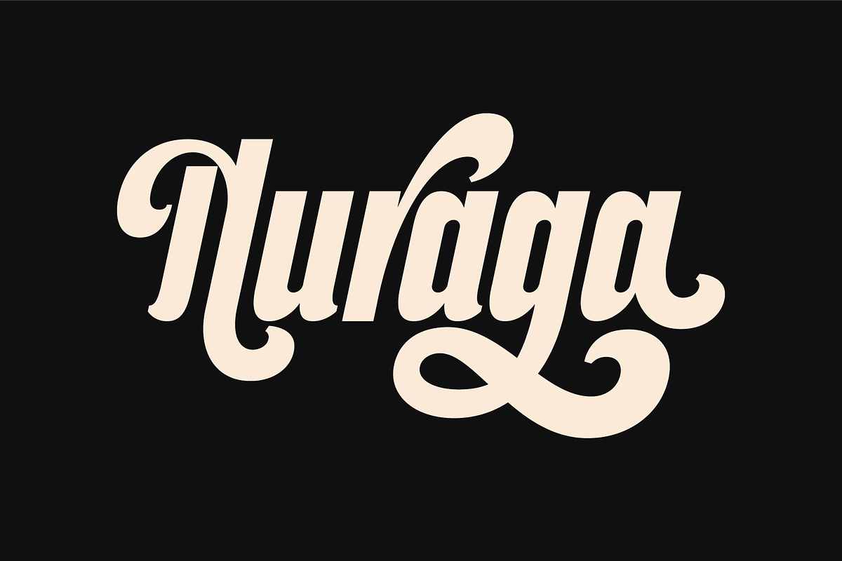 Nuraga, a Font by A.Budianto (Photo 2 of 6)