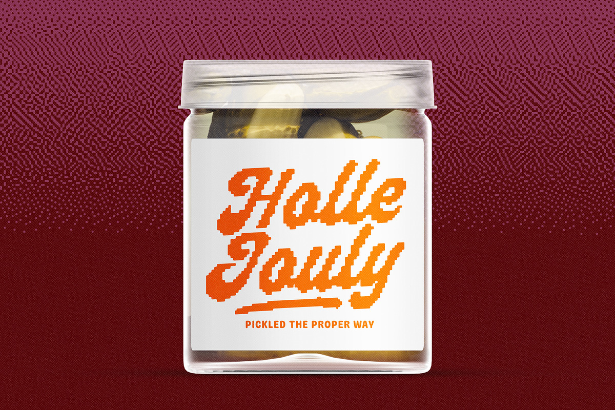 Pasta Monday Pixel Script, a Script Font by The Native Saint Club (Photo 8 of 15)
