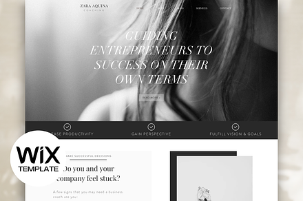 Website Template Design for Coaches, a Websites & App Template by Cosmic Design