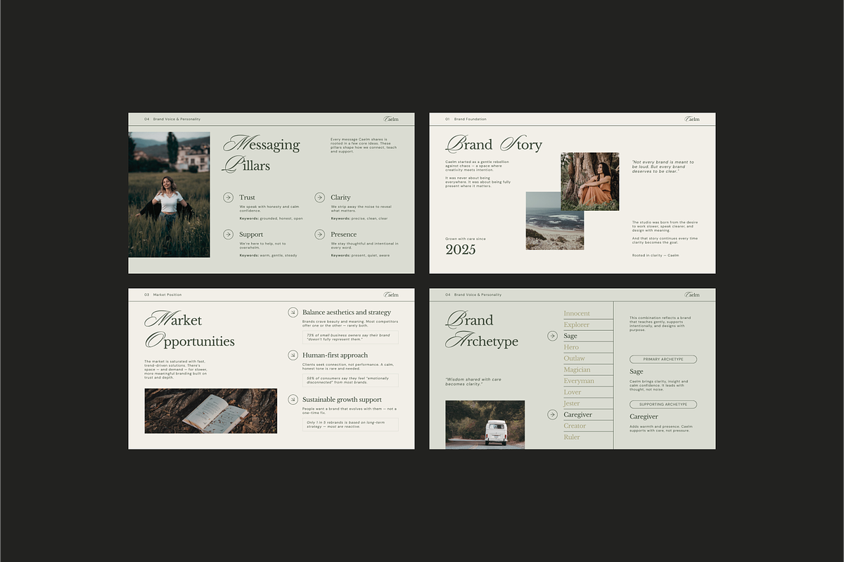CAELM Brand Strategy Canva Template preview 8