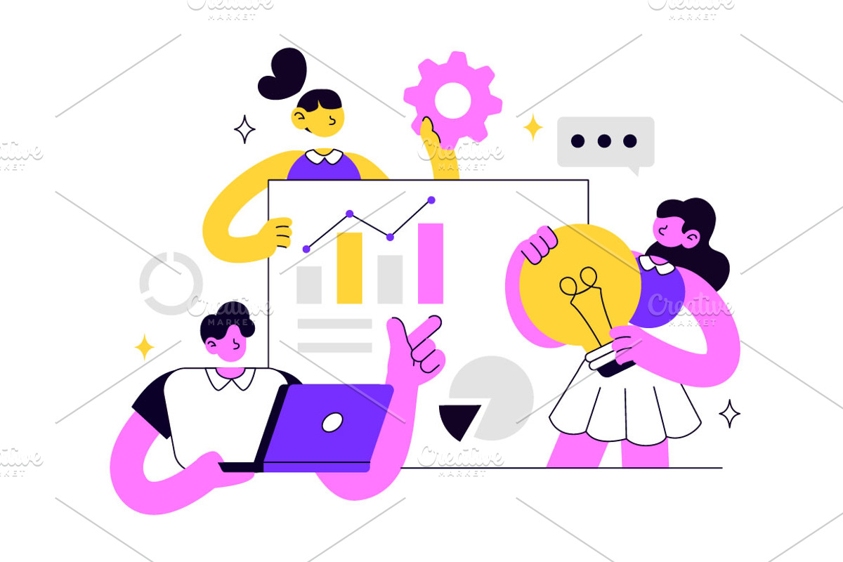 10 Business Management Illustration, a Person Illustration by denayunebgt (Photo 4 of 4)