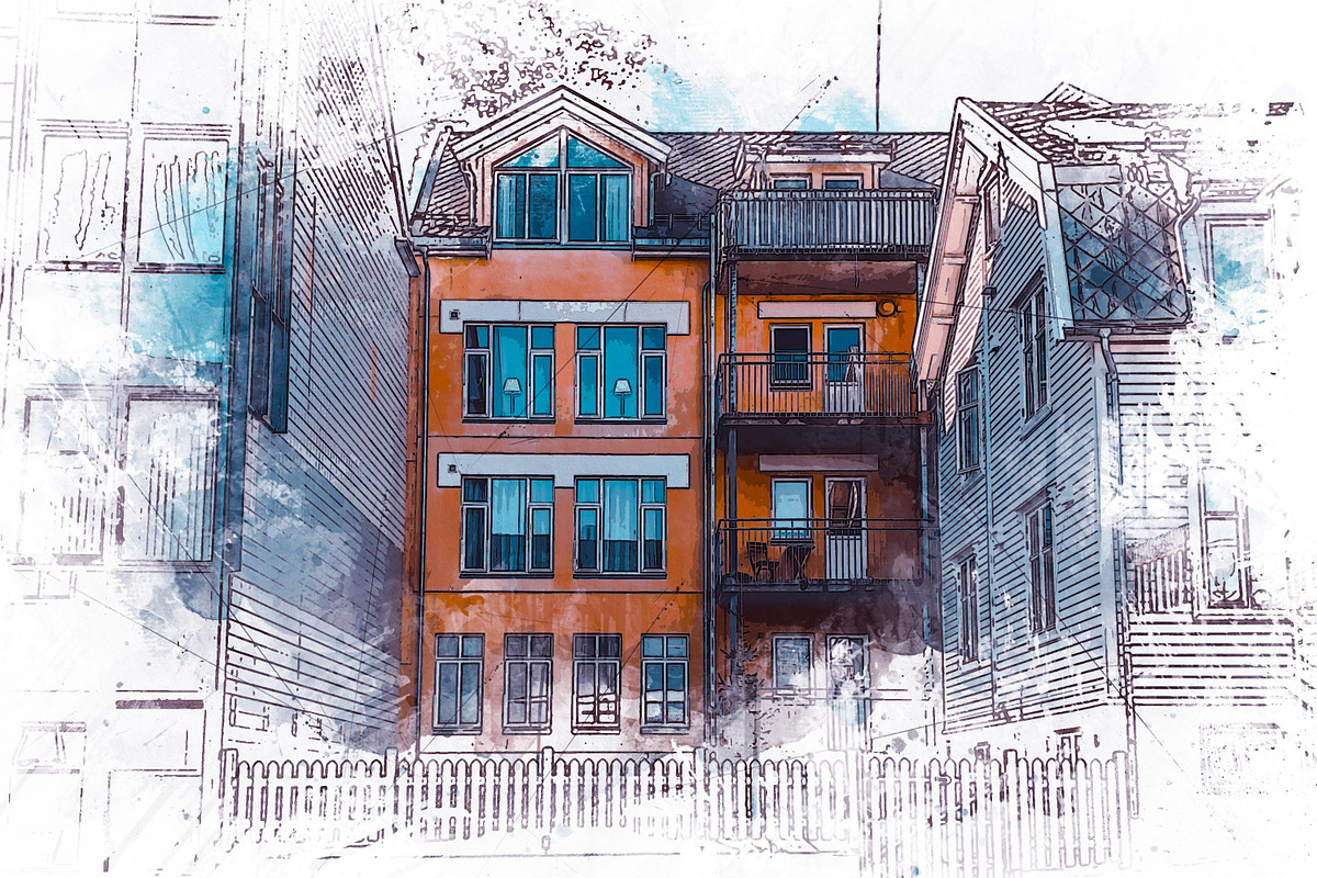Urban Watercolor Photoshop Effect, a Brushes & More by INTENTFX (Photo 5 of 26)