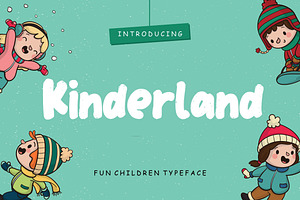 Kinderland Fun Advertisement Font