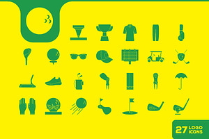 golf sport icon vector design, a Solid Icon by devastd