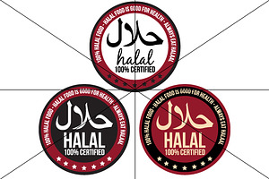 Halal Icon / Label / Badge