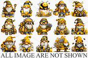 Cute Bee Gnome Sublimation Clipart, an Illustration by Canvas Craft (Thumbnail 3 of 7)