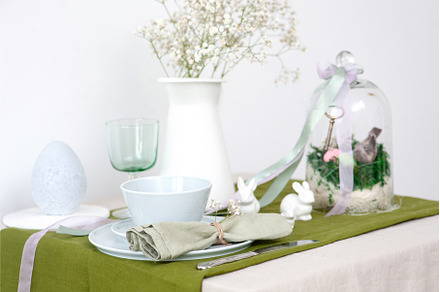 Beautiful Easter table setting