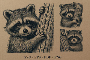 Raccoon, an Object Illustration by DevantCreate