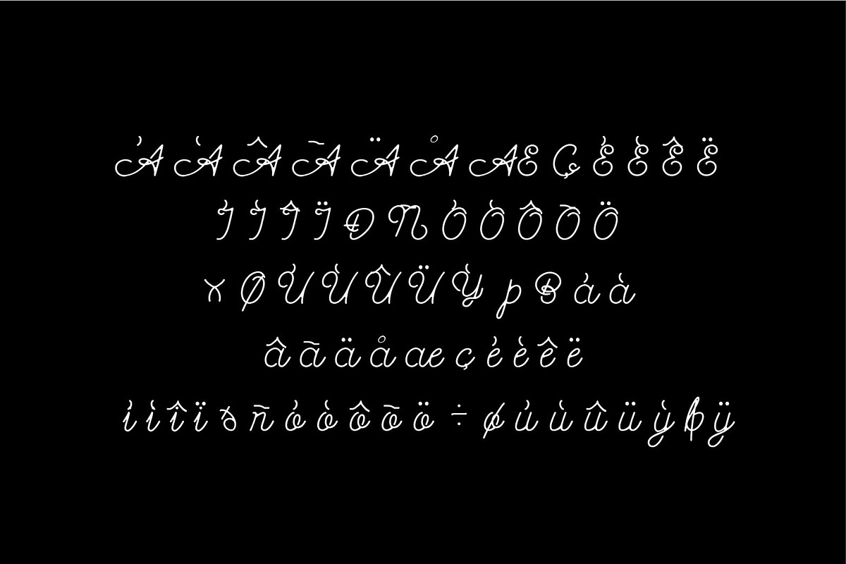 Noodle monoline script font, a Script Font by WAP (Photo 6 of 7)