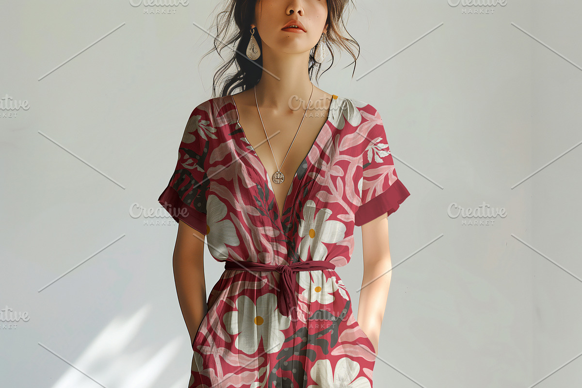 Maxi Dress Mockup, an Apparel Mockup by Nora Gad (Photo 7 of 14)