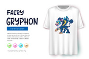 Fairy Cartoon Gryphon., an Animal Illustration by KENO Mascots (Thumbnail 6 of 8)