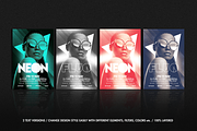 NEON Flyer Template, a Flyer Template by OVNI-TEMPLATES (Thumbnail 2 of 4)