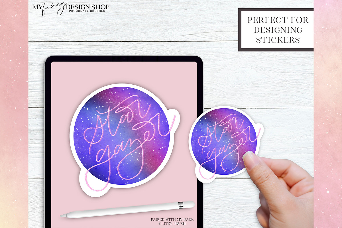 Procreate Galaxy Brushes, a Brush Add-On by My Fancy Design Shop (Photo 9 of 14)