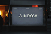 Shop Window Poster Mockup, a Product Mockup by Design Squad (Thumbnail 2 of 3)