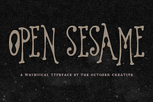 Open Sesame Retro Display Font