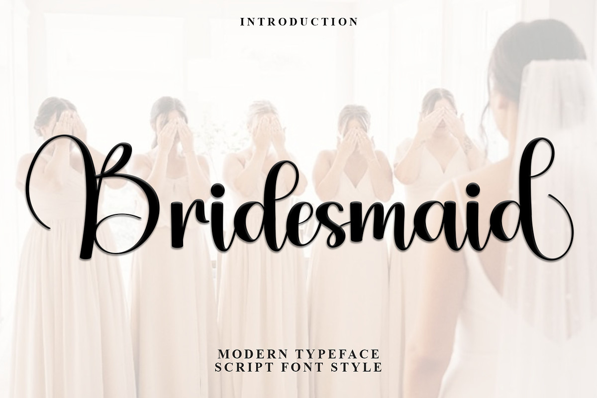 Bridesmaid, a Handwritten Font by FreshTypeINK (Photo 1 of 8)