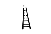 50 Broken Ladder Silhouette Bundle, an Illustration by Designs_River (Thumbnail 6 of 51)