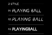 Playing Ball Font, a Script Font by MRI STUDIO (Thumbnail 2 of 4)