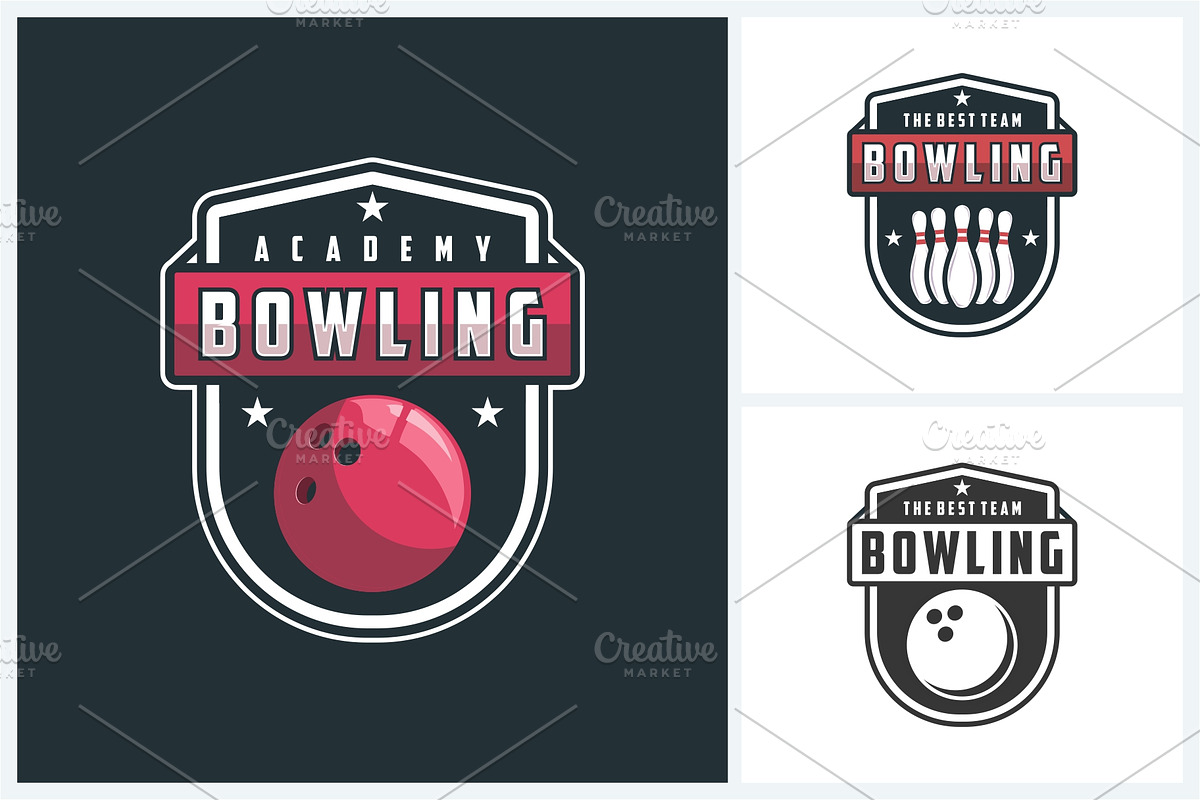 Bowling logo sport design template, a Branding & Logo Template by jundio studio