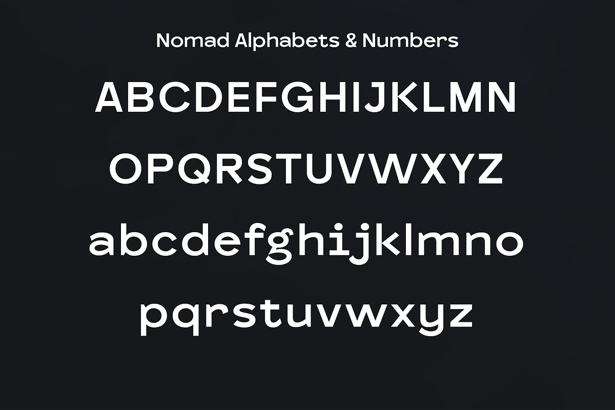 Nomad Modern Sans Serif, a Font by PeanutButter Type (Photo 3 of 8)