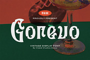 Gorevo - Vintage Font, a Blackletter Font by Viswal Studio (Thumbnail 1 of 6)
