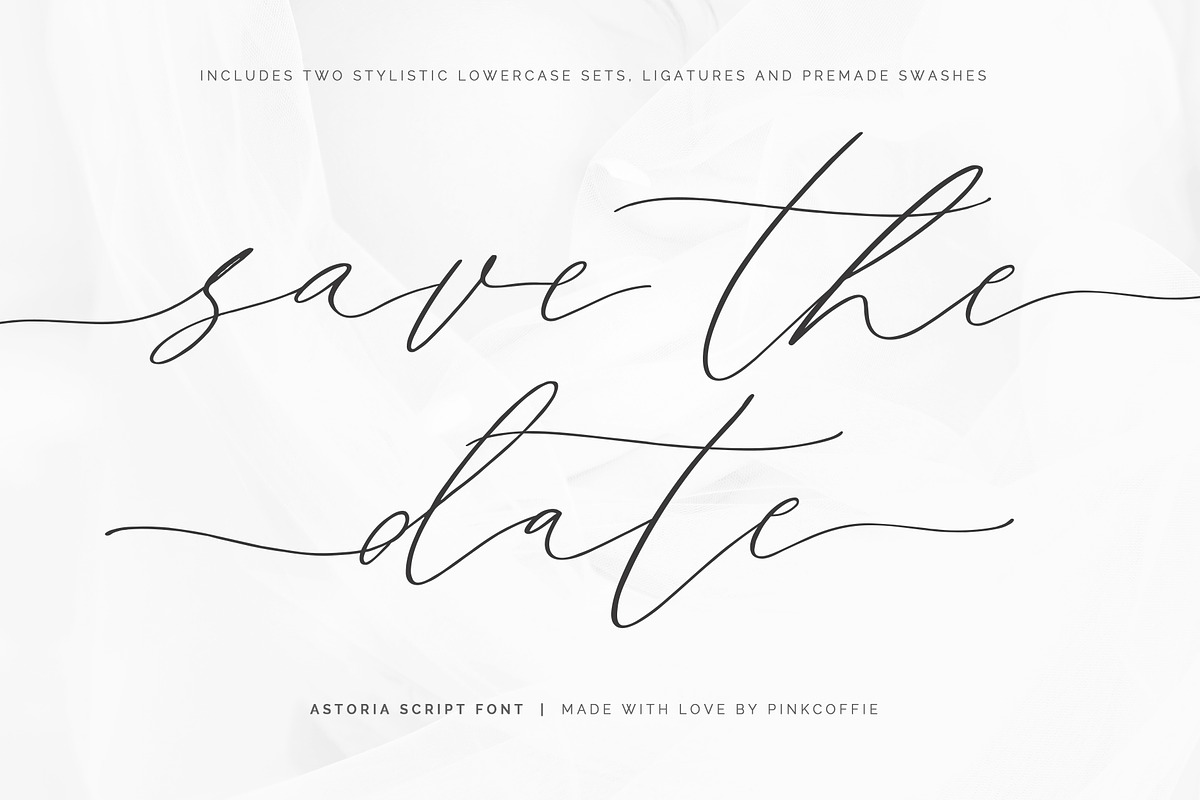 Astoria | Modern Calligraphy Script, a Script Font by Pink Coffie (Photo 12 of 20)