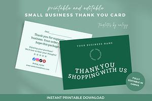 Pastel Thank You Card Template, a Card Template by Elegant_Studio44