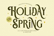 Holiday Spring - Display Serif Font, a Serif Font by Airotype (Thumbnail 1 of 12)