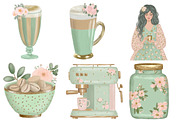 Spring Coffee Break Clipart, an Illustration by Designworld (Thumbnail 3 of 4)