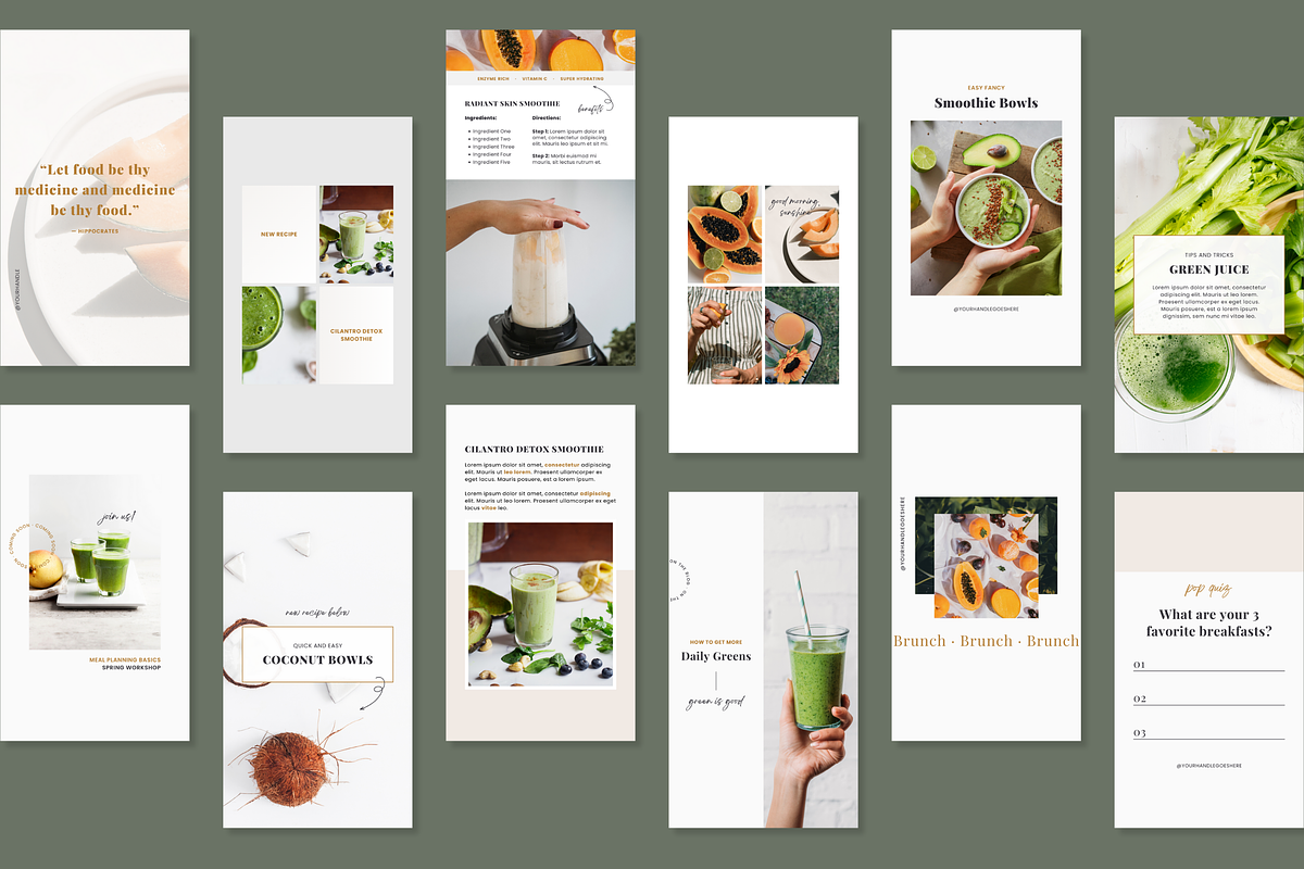 Food Instagram Templates | Canva, a Social Media Template by Erin Cassidy (Photo 6 of 8)