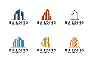 set of Building logo design vector, a Branding & Logo Template by quadrazo