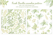 Leaves Branches & Herbs Fresh Doodle, a Decorative Illustration by antuanetto (Thumbnail 7 of 11)