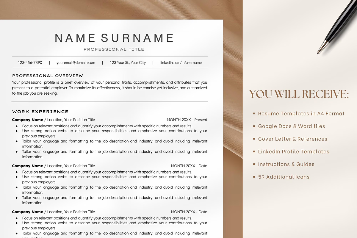 ATS Resume Google Docs Resume, a Resume Template by OkiDocs Resume Templates (Photo 4 of 10)