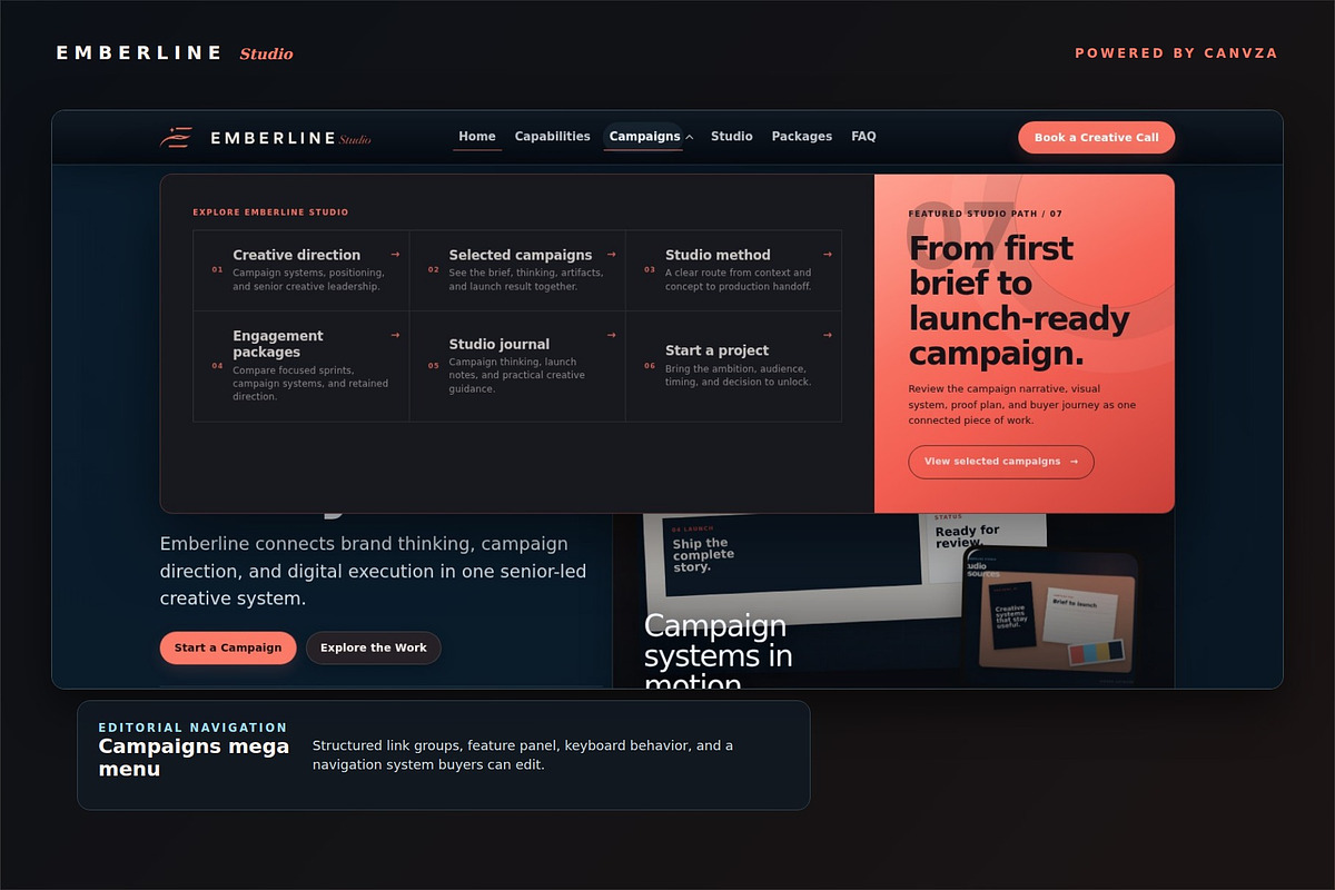Emberline Studio Creative Theme, a WordPress Template by Fixstable Studio (Photo 5 of 12)