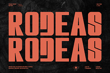 Rodeas || Vintage Display Font