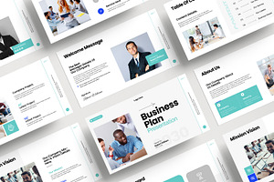 Business Plan Presentation Template, a Presentation Template by MightyDesign