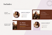Melanie Email Signature Templates, a Templates & Theme by The Canva Template Shop (Thumbnail 3 of 4)