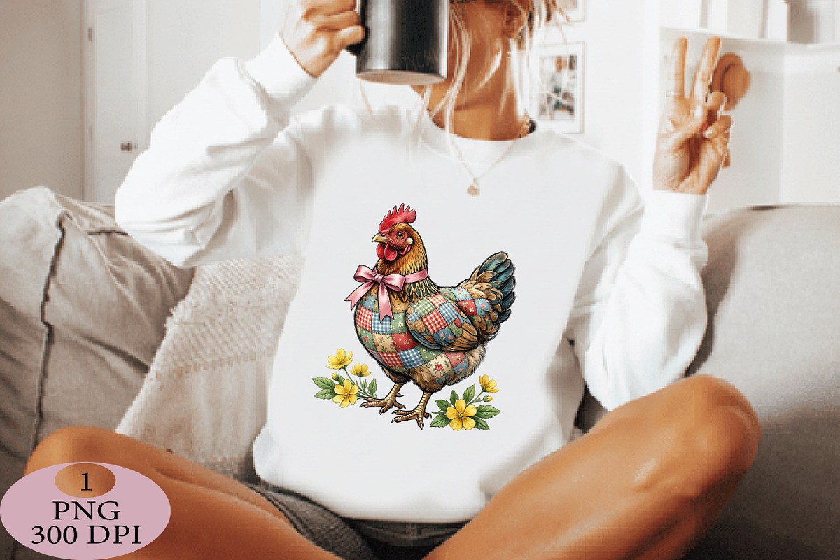 Chicken Sublimation Png, an Illustration by Daily.Designs (Photo 5 of 5)