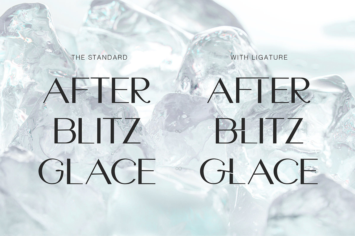 Glacta - Slashy Modern Sans Display, a Sans Serif Font by Cloverons (Photo 3 of 14)