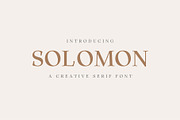 Solomon Serif Font Family, a Serif Font by Symufa (Thumbnail 1 of 10)
