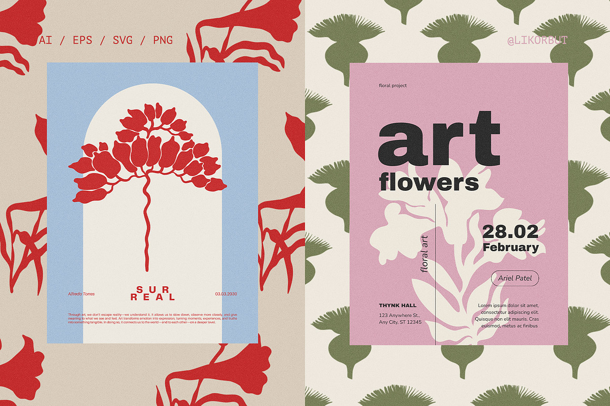 Decorative Botanica 75 Floral Motifs, a Decorative Illustration by likorbut (Photo 7 of 9)