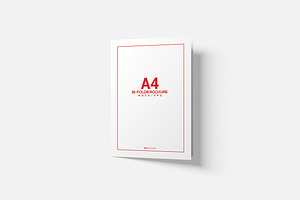 A4 A5 Bi-Fold Brochure Mock-Up