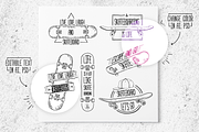 Set of Skateboarding line logo, a Branding & Logo Template by Uniyok (Thumbnail 2 of 7)